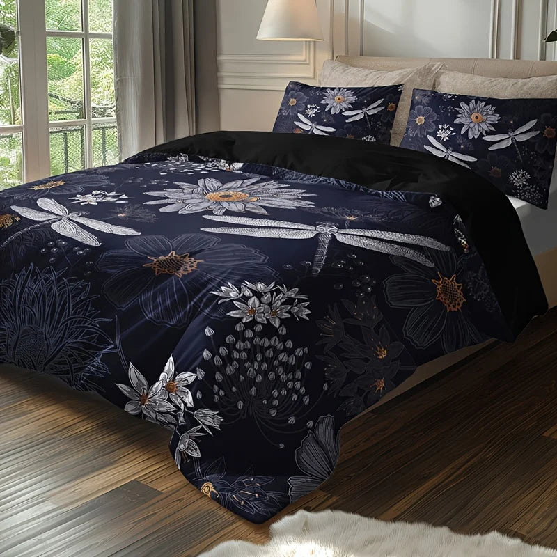 Nocturne Meadow Dragonfly Duvet Set