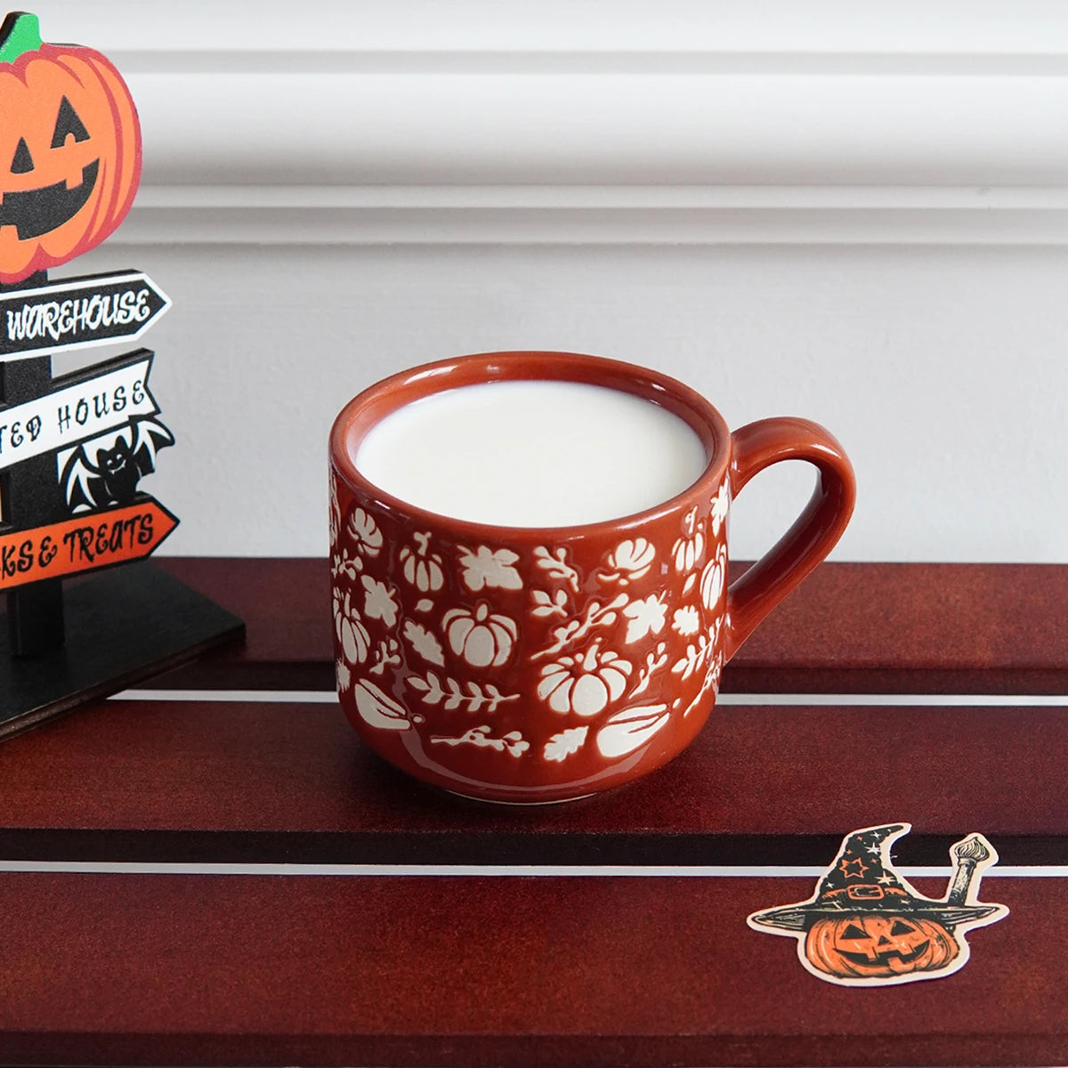 Autumn Harvest Frosted Pumpkin Mug
