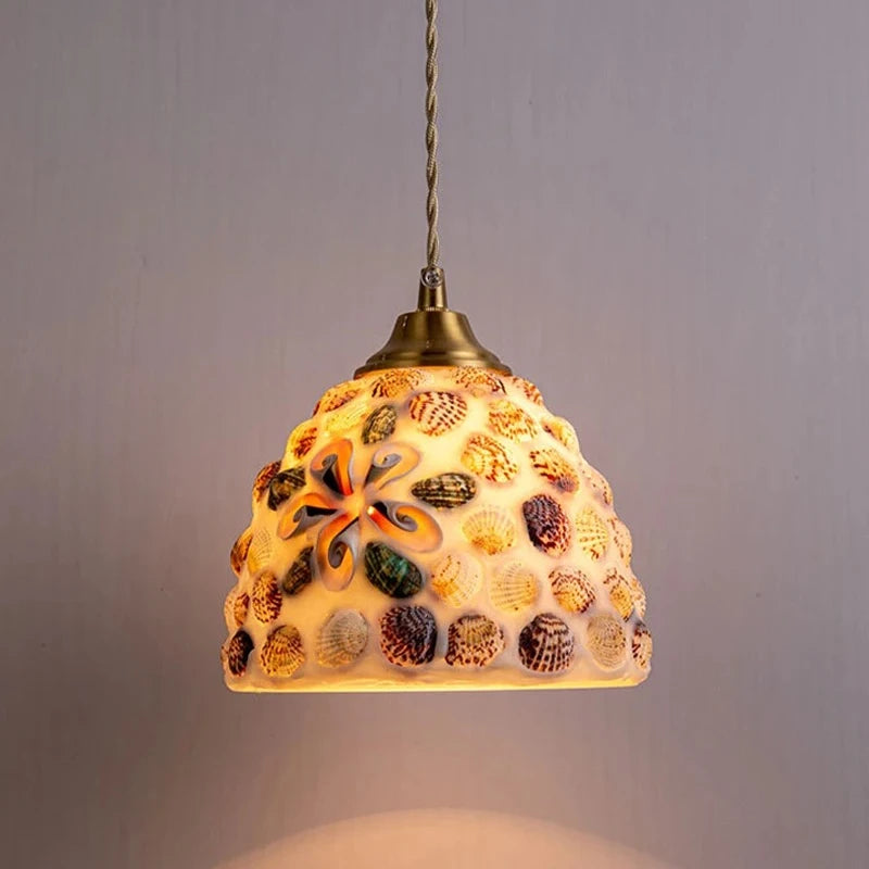 Ocean Pearl Mosaic Pendant Lamp