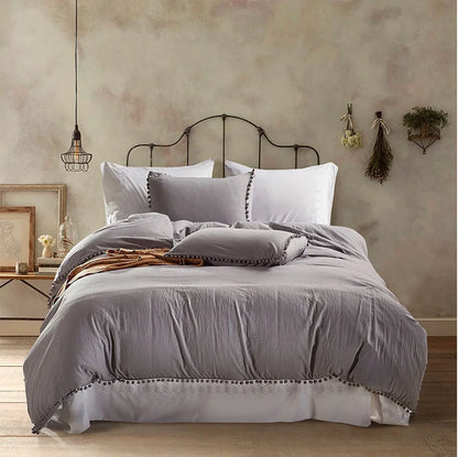 Pom-Pom Cloudscape Duvet Set