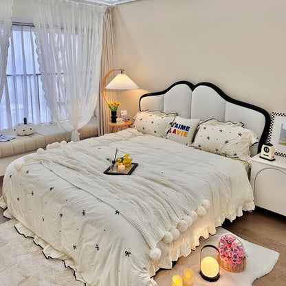 Ivory Halo Arch Bed Frame