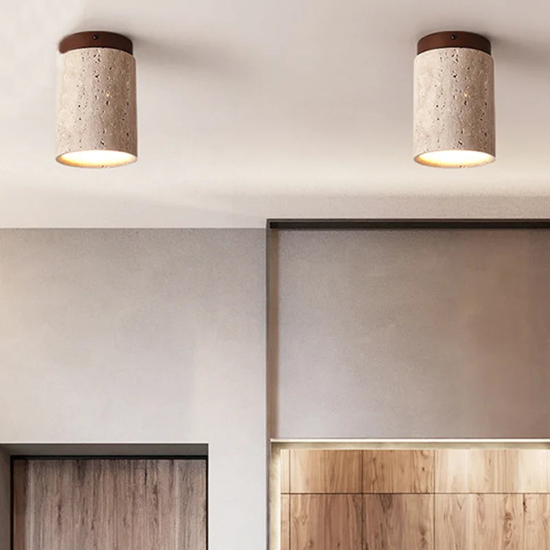 Terra Column Flush Ceiling Light