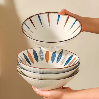 Japanese Style Ceramic Ramen Bowls