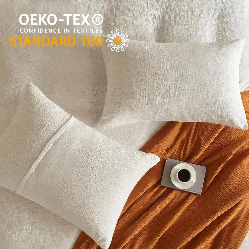 CloudWeave Muslin King Duvet Set