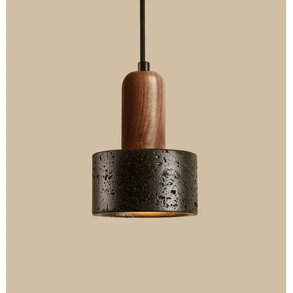 Black Stone Pendant Lamp