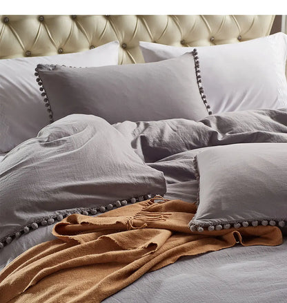 Pom-Pom Cloudscape Duvet Set