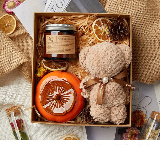 Vintage Aromatherapy Scented Candle Gift Box