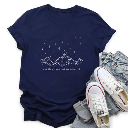 Dreams That Are Answered Mountain Sky T-Shirt