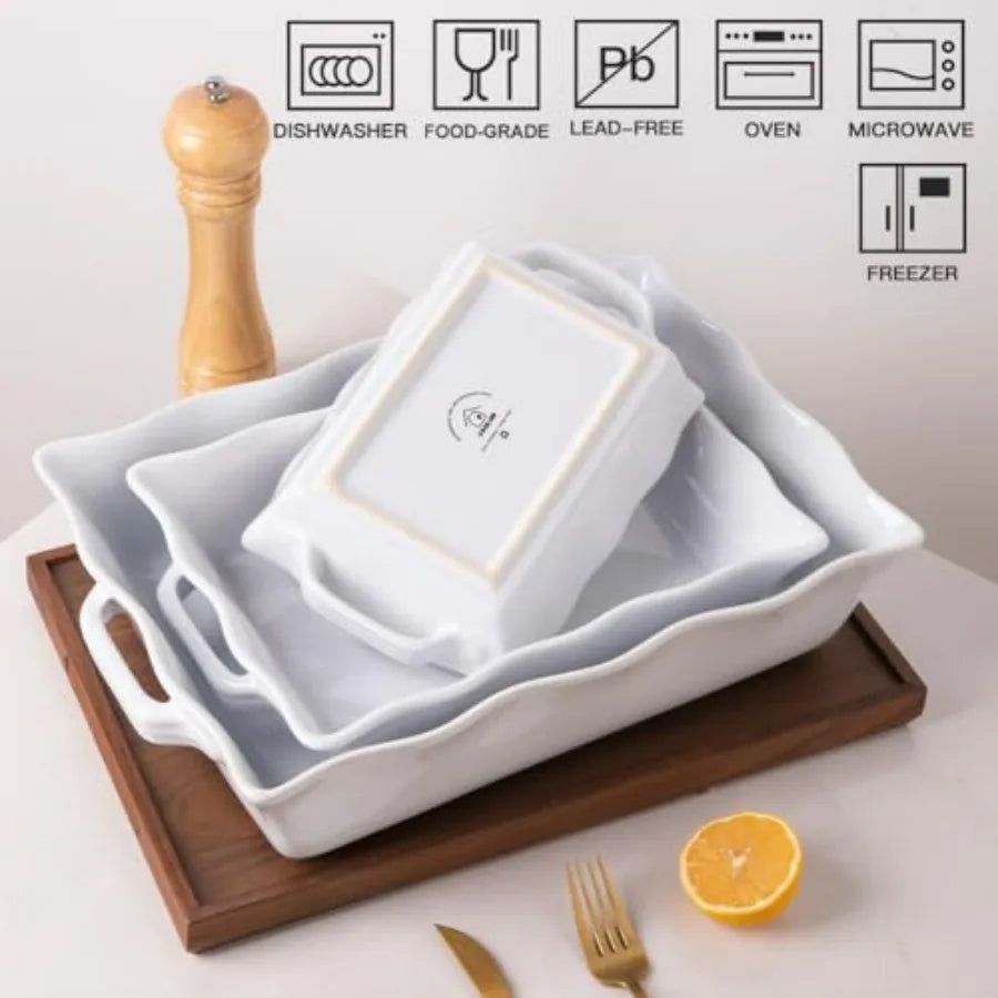 WaveForm Elegance™ Ceramic Bakeware Set