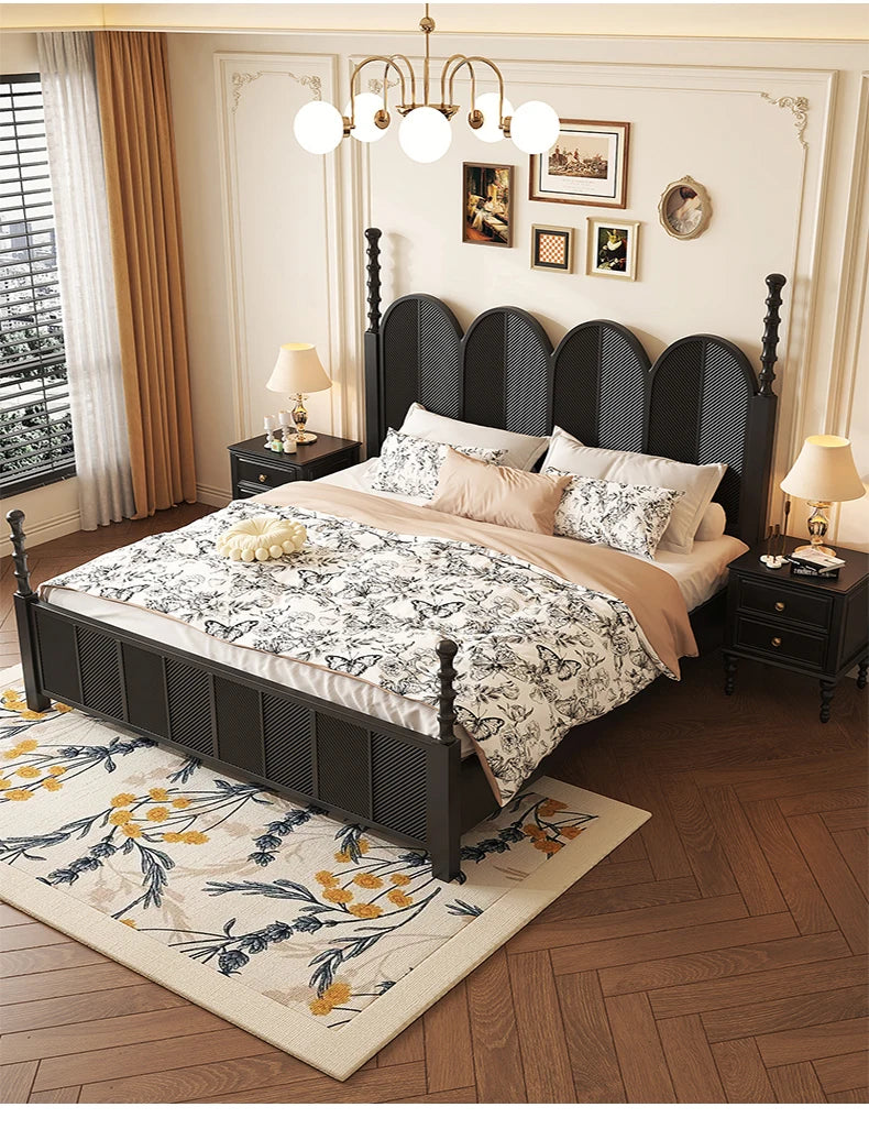 The Noir Arch Manor Bed Frame