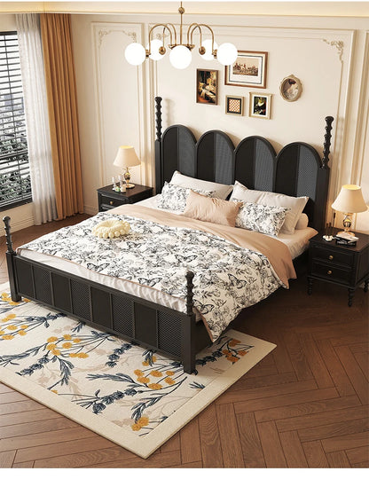 The Noir Arch Manor Bed Frame