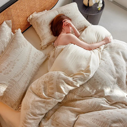 Whisper Fern Jacquard Duvet Set