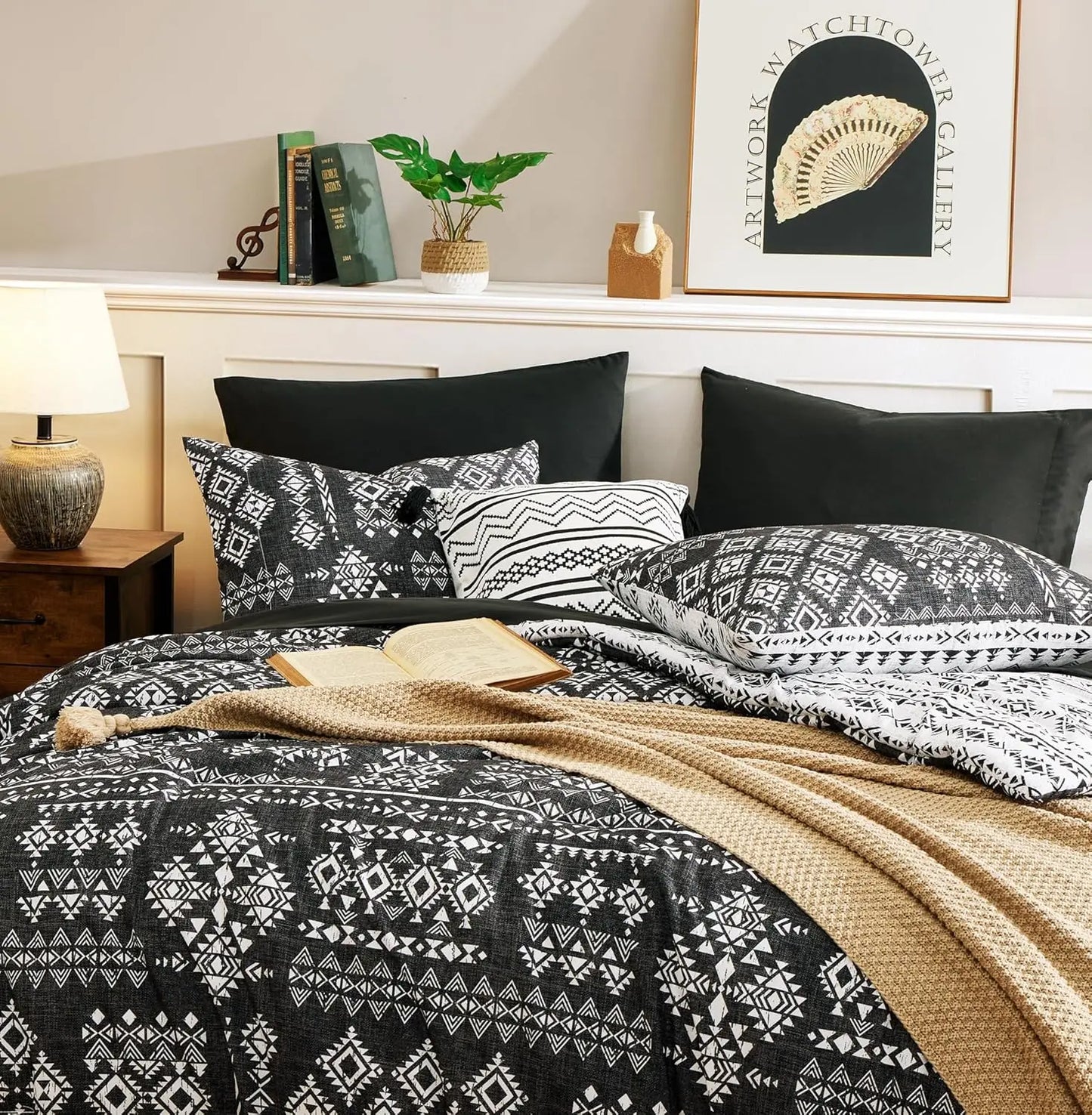 Sierra Nights Reversible Aztec Western 7-Piece King Comforter Set