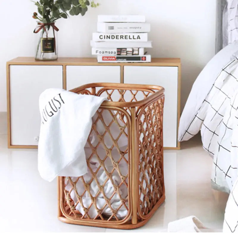 Handmade Rattan Laundry Basket