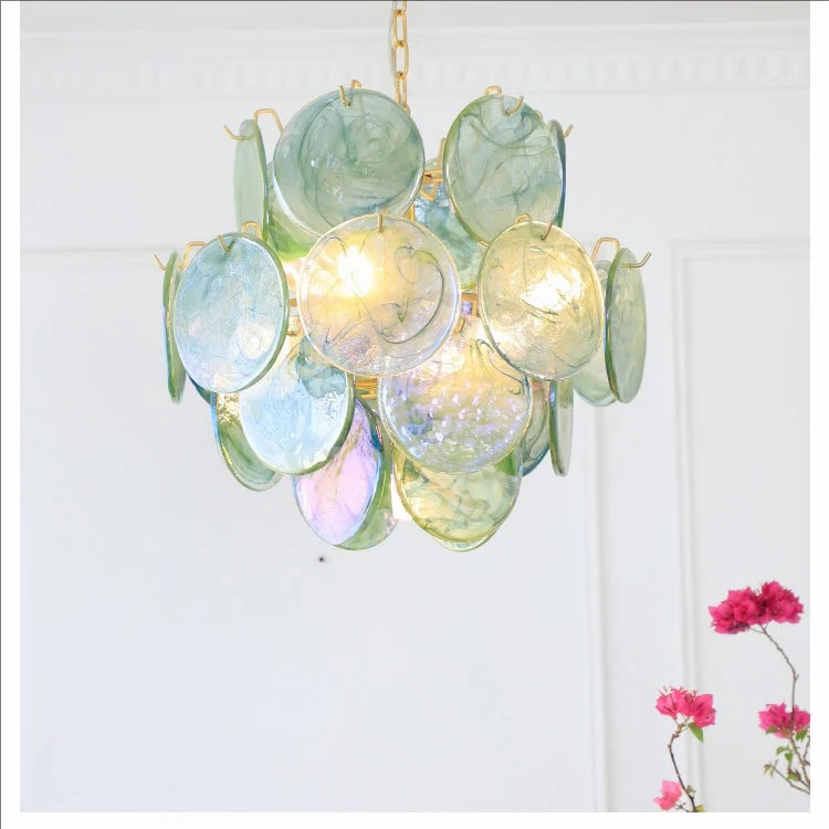 Aurora Opaline Cascade Chandelier