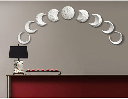 Ceramic Simulation Moon Phases Wall Decor