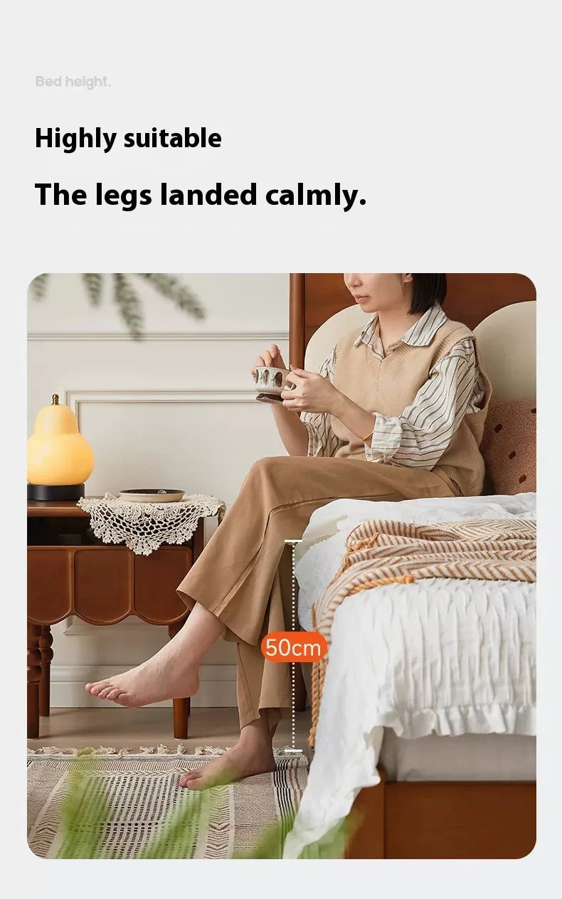 CrownRest™ Solid Wood Bed