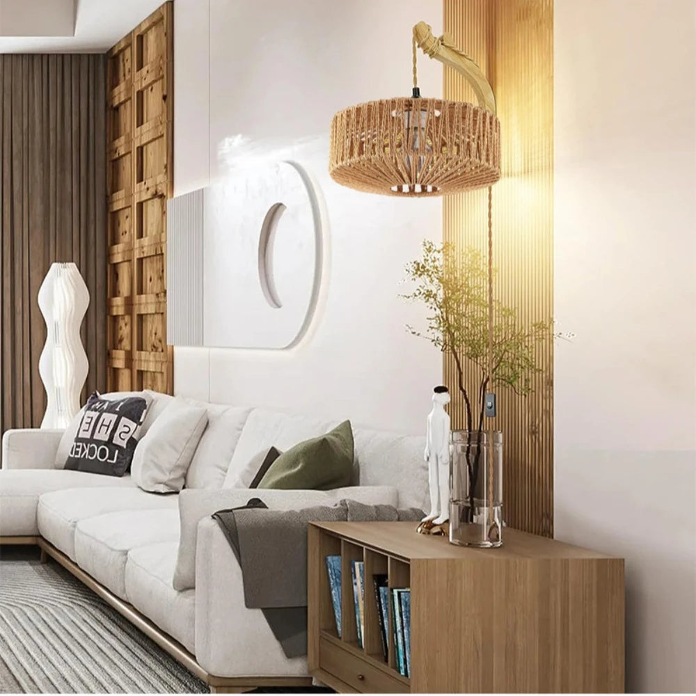 SolHalo Woven Ceiling Light