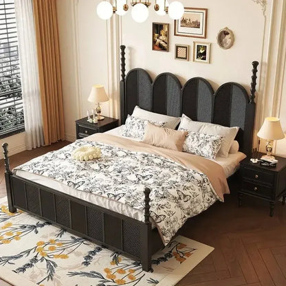 The Noir Arch Manor Bed Frame