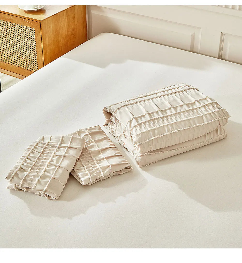 Pleated Tranquility Bedding Set