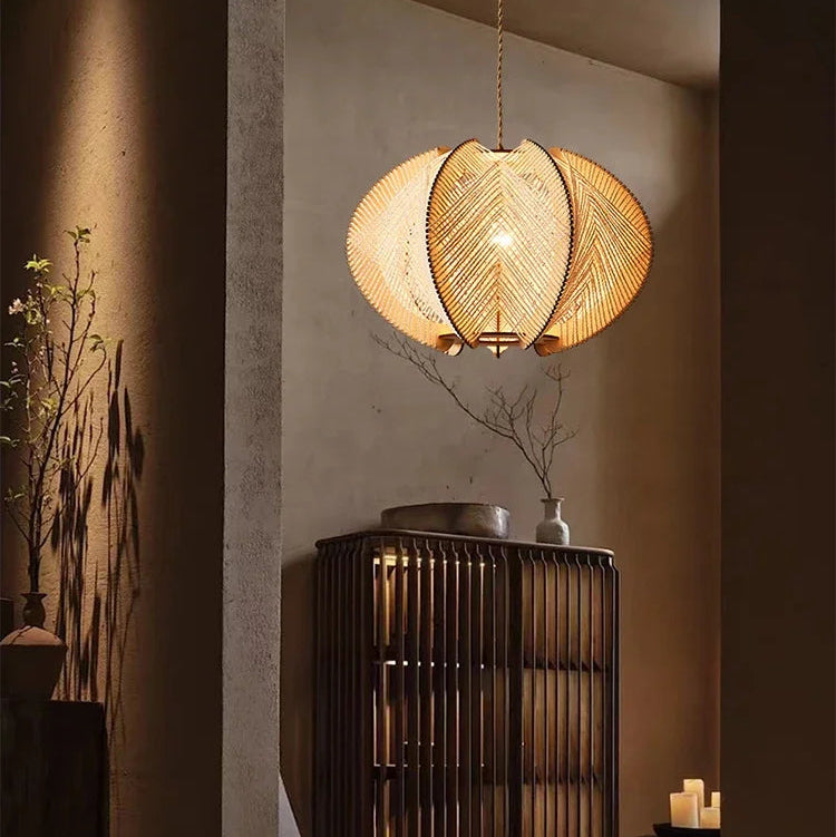 TerraWeave Lotus Pendant Light