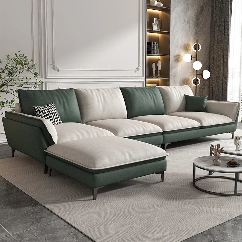Large Sectional Sofa with Wide Chaise