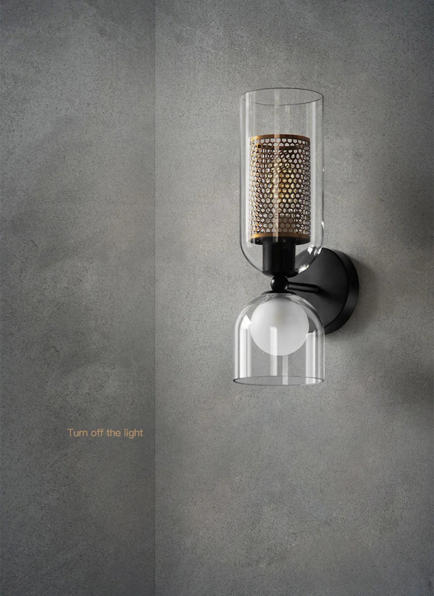 Dualis Ember Glass Wall Sconce