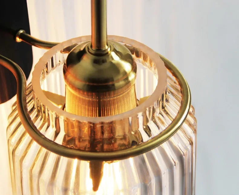 Arcéa Ribbed Glass Wall Sconce