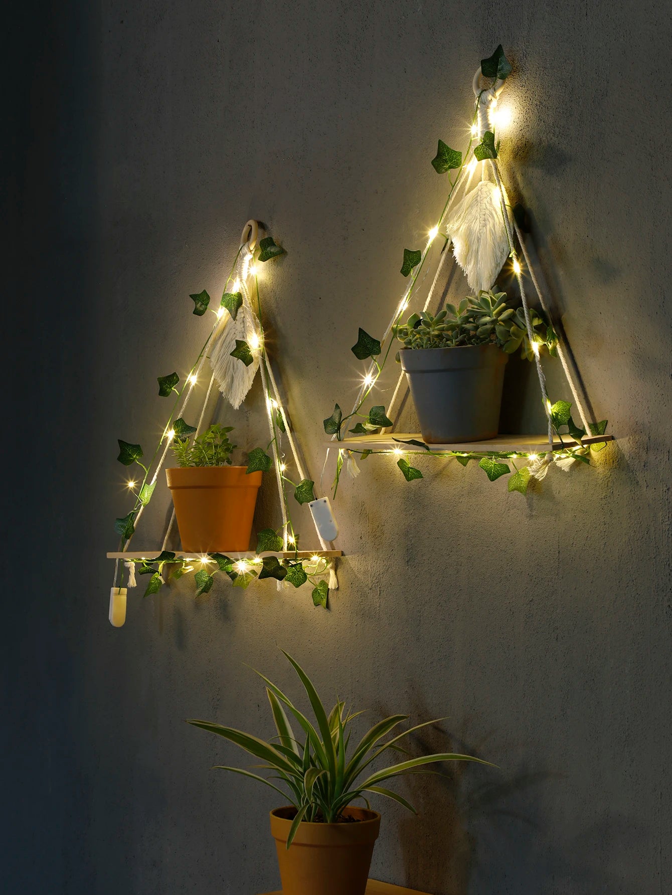 GlowLeaf Triangle Shelf