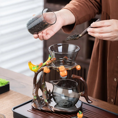 AmberBranch™ Teapot Pour Ritual Set