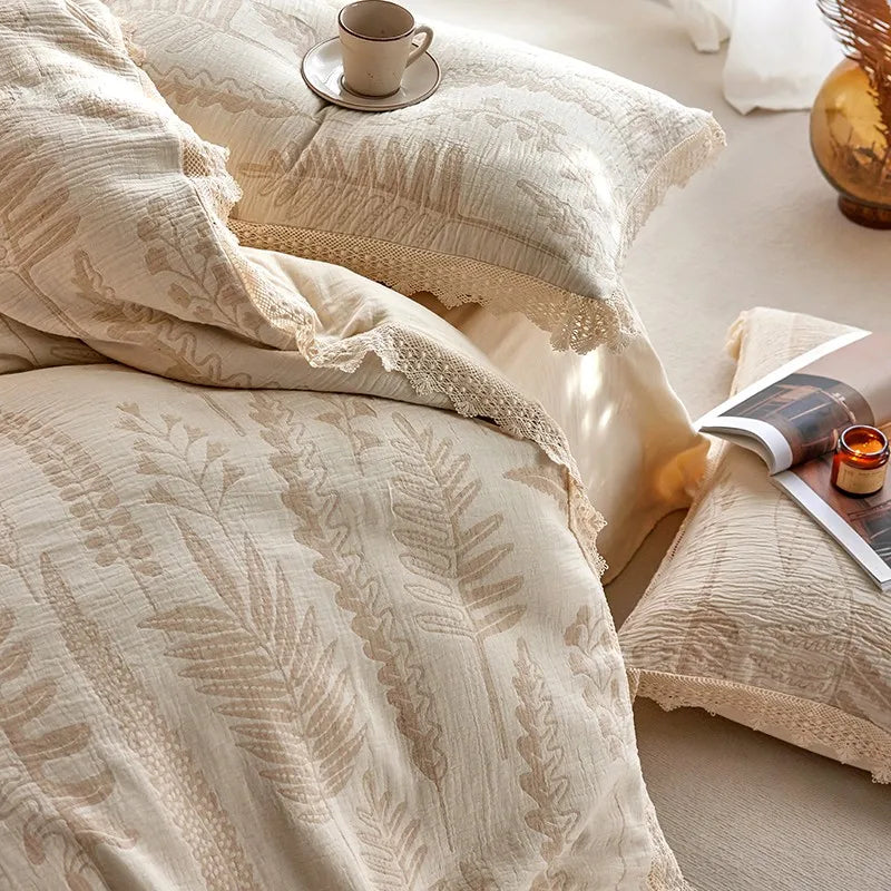 Whisper Fern Jacquard Duvet Set