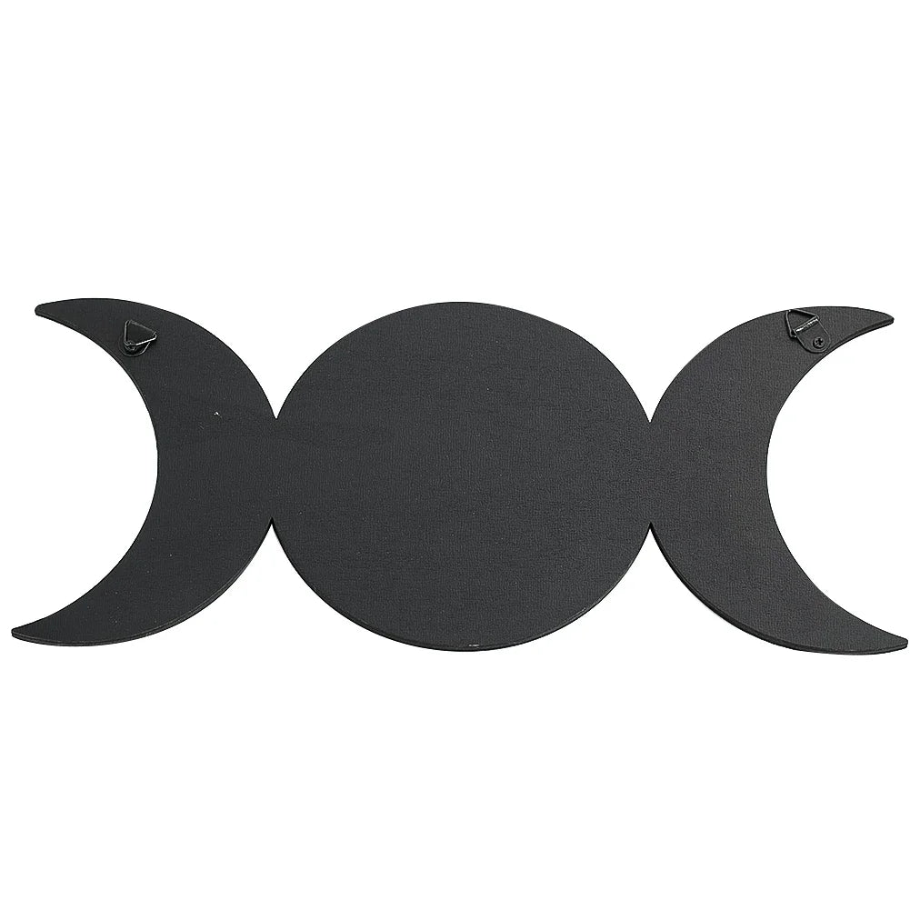 Wicca Moon & Life Tree Wooden Wall Decor