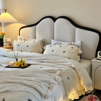 Ivory Halo Arch Bed Frame