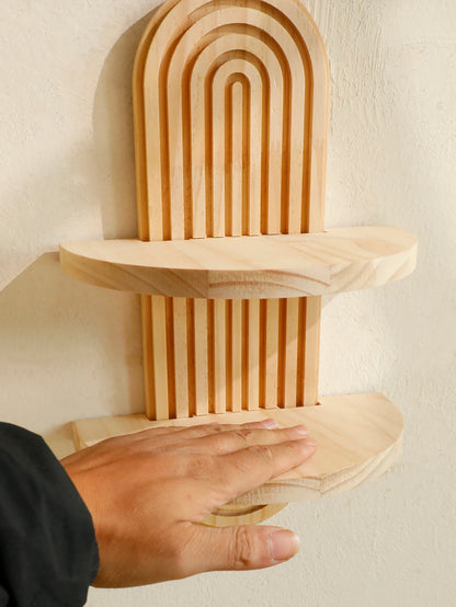 ArcoFlute Wooden Wall Niche Shelf