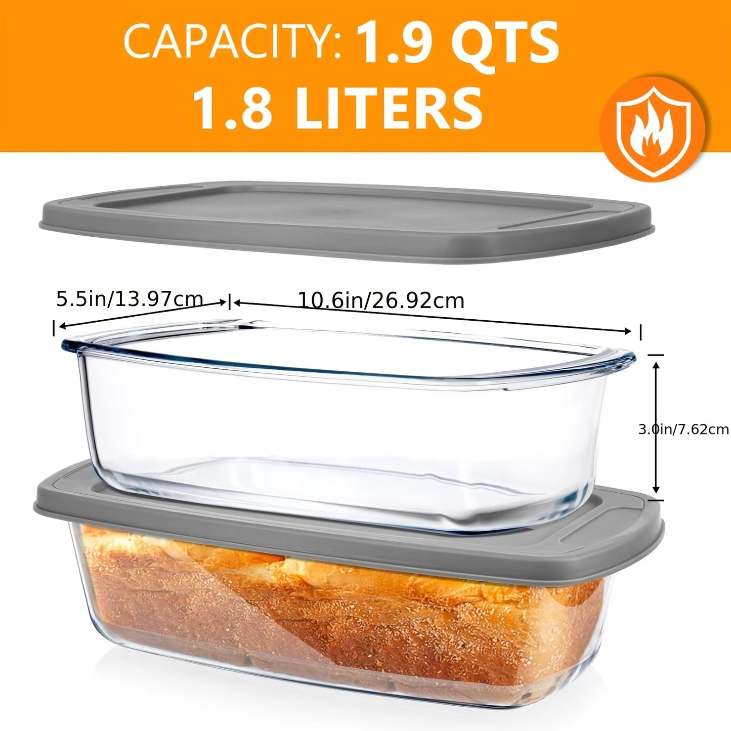 ClearBake DuoVault™ Glass Loaf Set