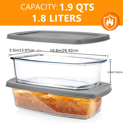 ClearBake DuoVault™ Glass Loaf Set