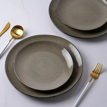Tempura Verde™ 24-Piece Reactive Glaze Dinnerware Set
