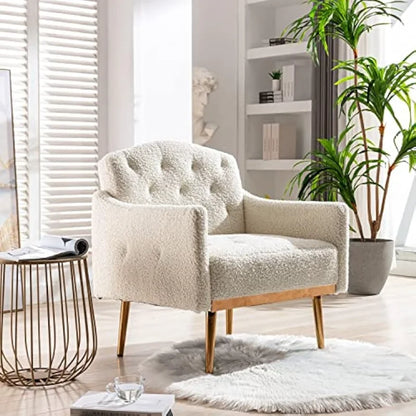 Tufted Modern Accent Chair with Arms