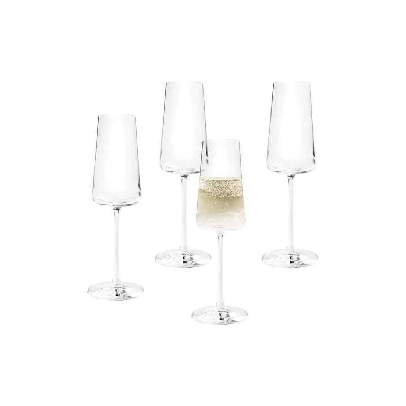 Lumière Flared Champagne Flute Set (4-Piece)