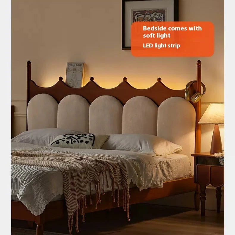 CrownRest™ Solid Wood Bed