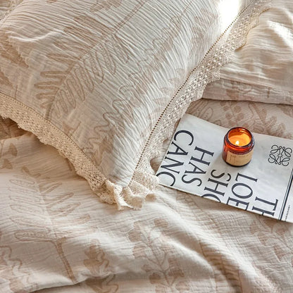 Whisper Fern Jacquard Duvet Set