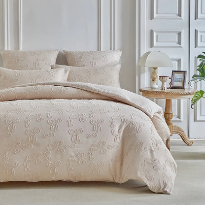 Blush Ribbon Whisper Duvet Set