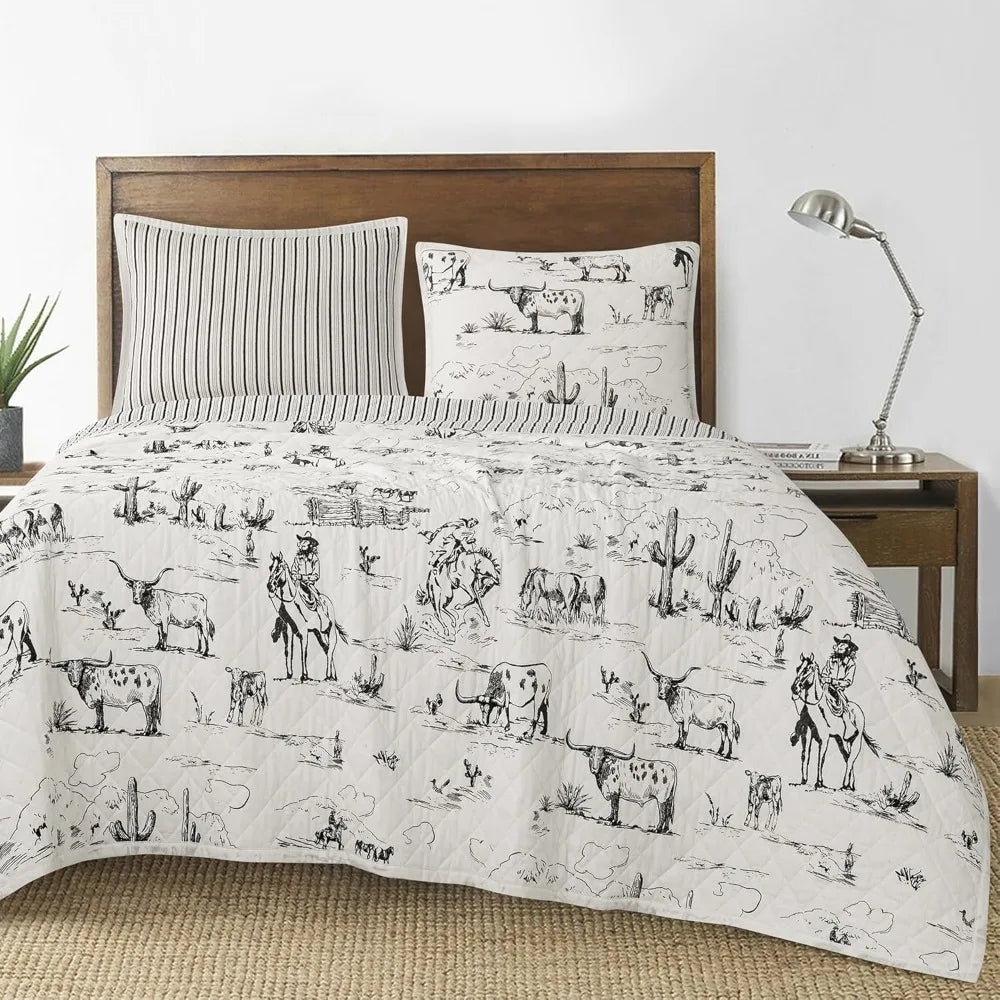 Ranch Life 3-Piece King Quilt Set