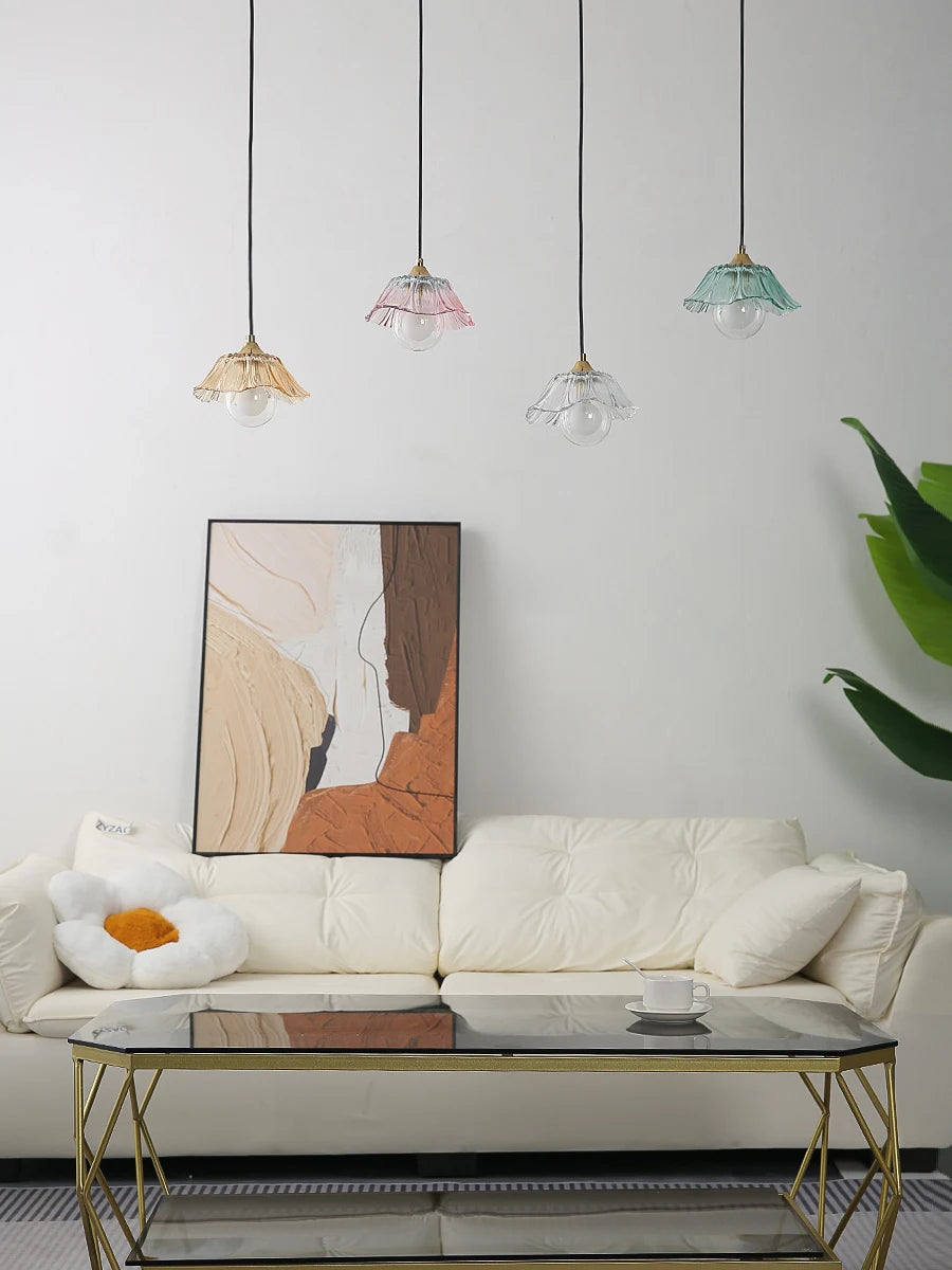 Petaluxe Glass Bloom Pendant Light
