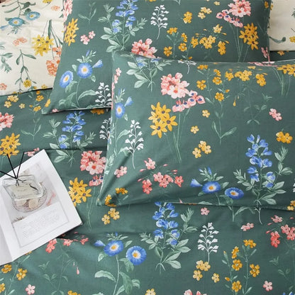 Botanical Bliss Floral Duvet Cover Set