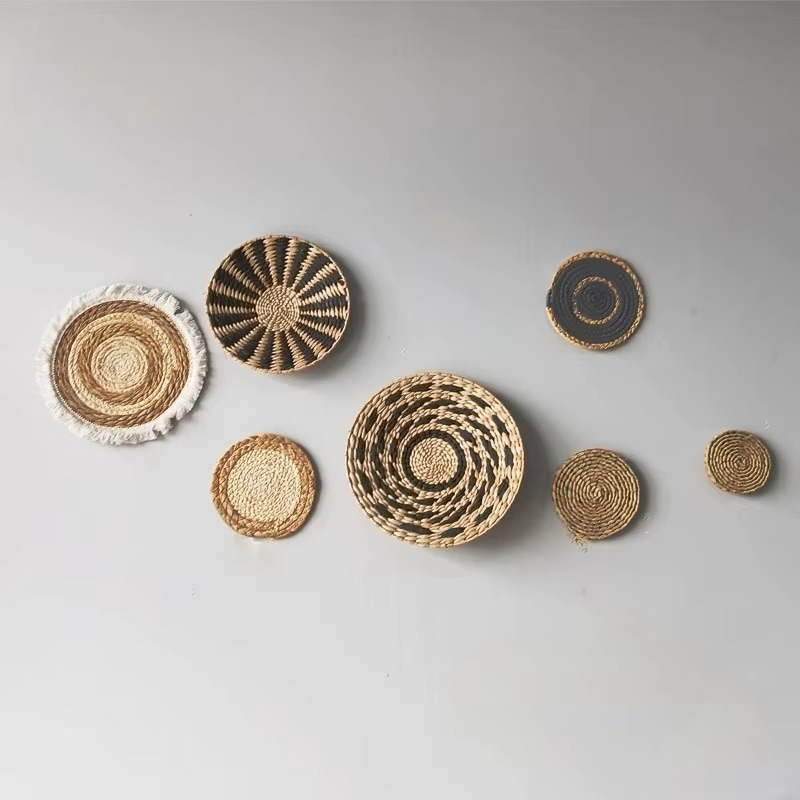 WovenHaven – Rustic Farmhouse Basket Wall Set (7pcs)