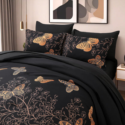 Nocturne Butterfly Bloom 7-Piece Comforter Set