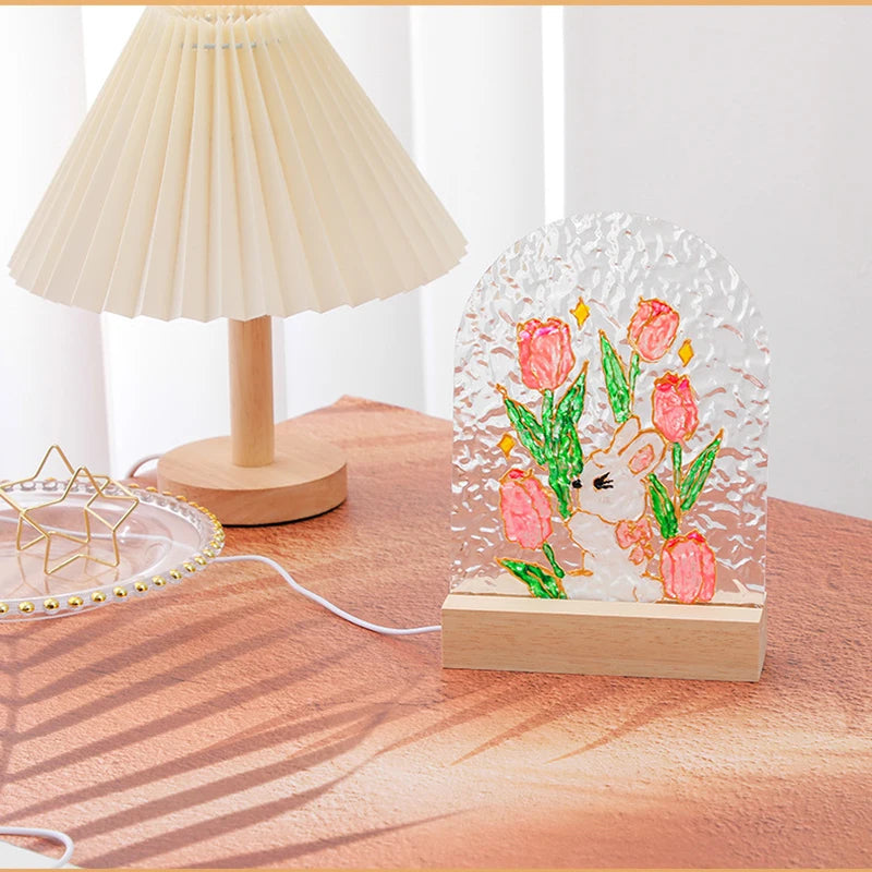 DIY Acrylic Glass Painting Night Light Kit