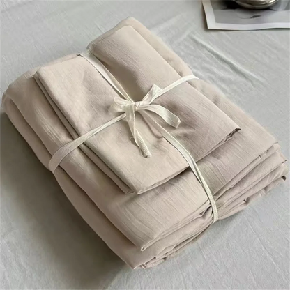 FLEURÉLLE French Washed Cotton Bedding Set