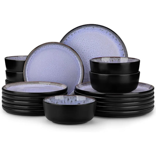 Noctura Azure™ 18-Piece Stoneware Dinnerware Set